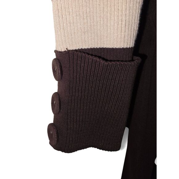 Apostrophe Junior Sweater Dress Size PM Striped Cowl Neck Pre-Owned Like New - Picture 10 of 12